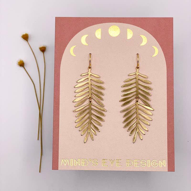 Large Fern Earrings