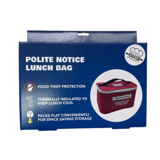 ‘Polite Notice’ Lunch Bag